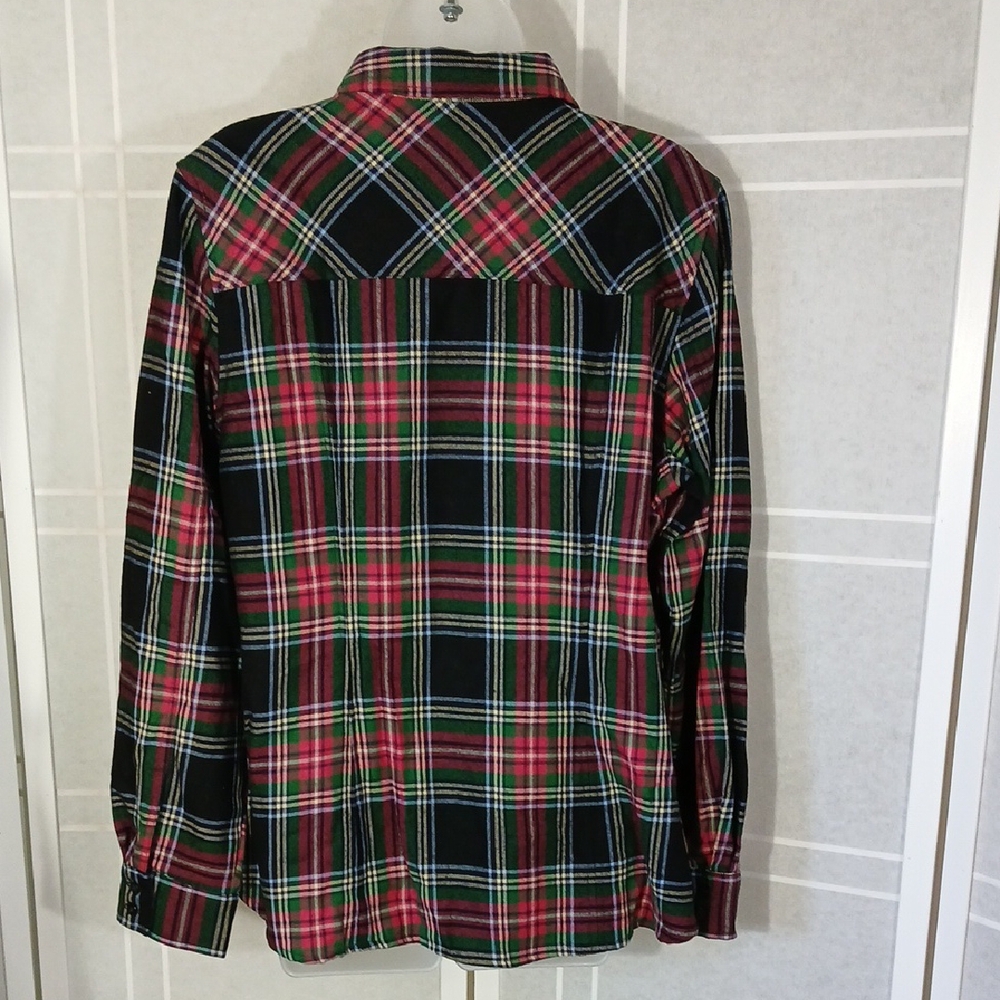Pendleton Plaid Button Down Shirt - Black, Pink, … - image 4